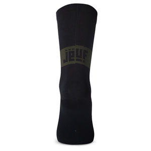 Jëuf Train Band Socks - Black Military Green